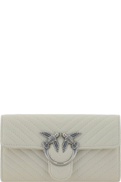Pinko Logo-plaque Chain-linked Quilted Shoulder Bag