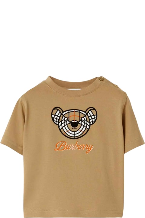 T-Shirts & Polo Shirts for Baby Girls Burberry Beige T-shirt Baby Girl