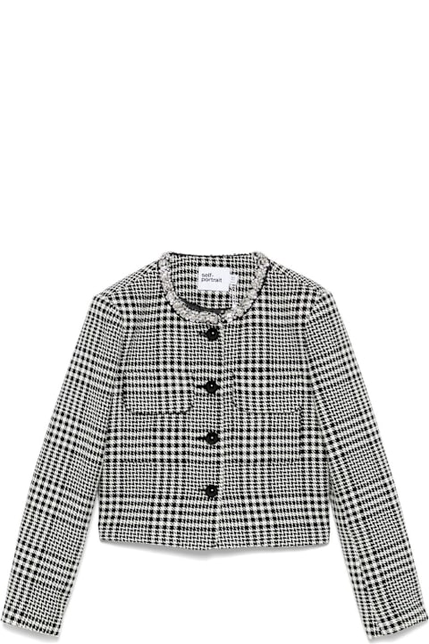 self-portrait for Men self-portrait Wool Blend Checked Jacket