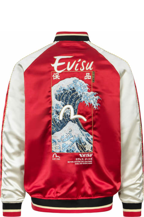 Evisu Coats & Jackets for Men Evisu Evisu Coats Red