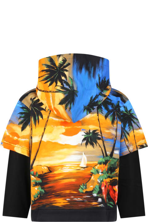 Multicolor Sweatshirt For Boy With Sunset