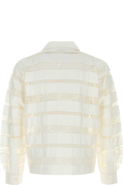 أدوات منزلية Bode White Poplin Shirt