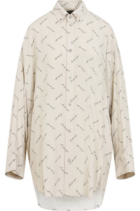Homeware Balenciaga Long Sleeves Cocoon Shirt