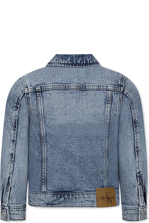 Homeware Calvin Klein Denim Jacket For Girl With Logo