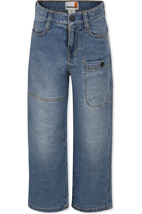 Timberland Bottoms for Boys Timberland Denim Jeans For Boy With Tree