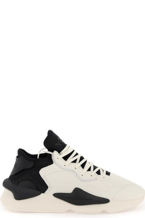 Y-3 Sneakers for Men Y-3 'kaiwa' White Leather Sneakers
