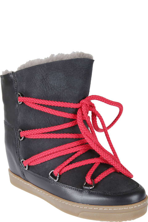 Fringed Lace-up Boots
