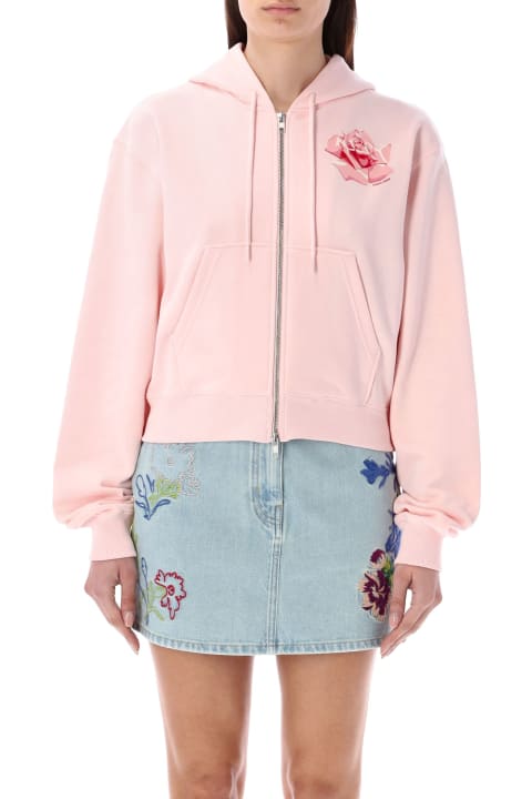 Kenzo Coats & Jackets for Women Kenzo Rose Zip-up Hoodie
