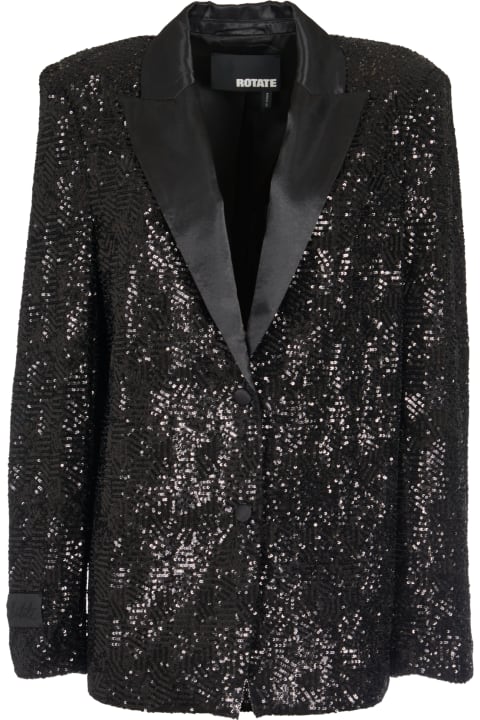 Rotate by Birger Christensen Clothing for Women Rotate by Birger Christensen Sequin Coated Blazer