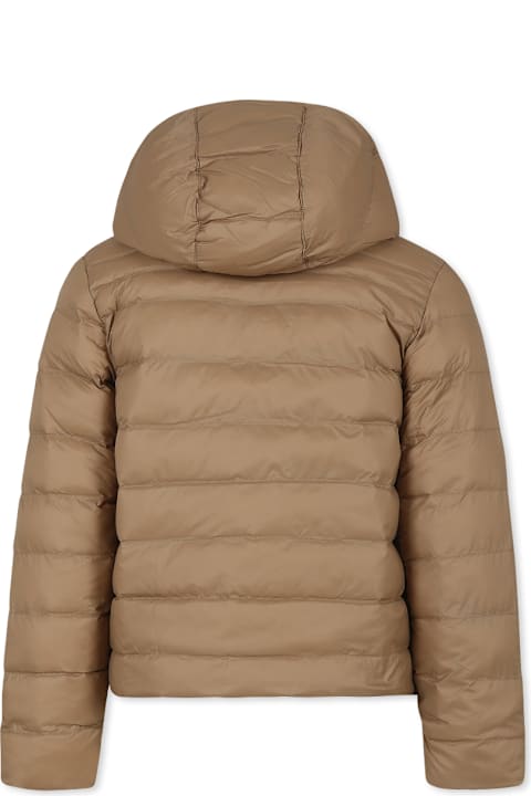 Hugo Boss Coats & Jackets for Boys Hugo Boss Beige Reversible Down Jacket For Boy With Logo