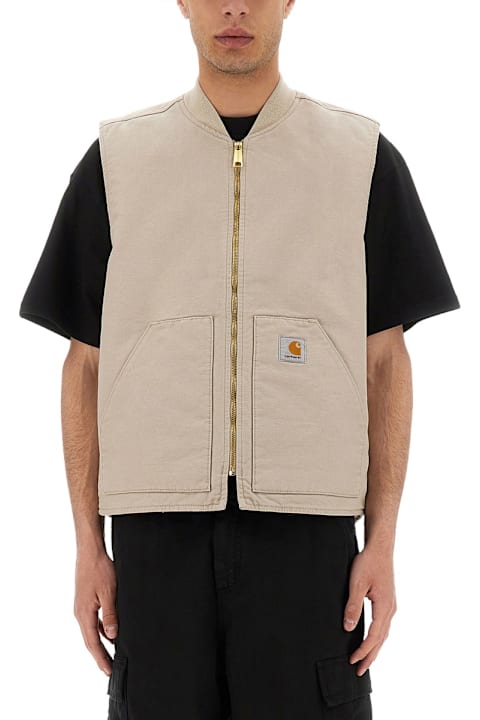 Carhartt معاطف وجواكت لـ القسم الرجالي Carhartt Sleeveless With Logo