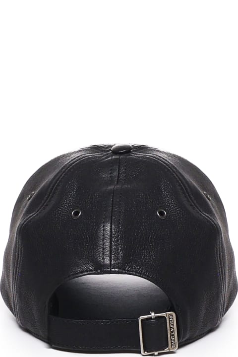 Saint Laurent Leather Cap | italist