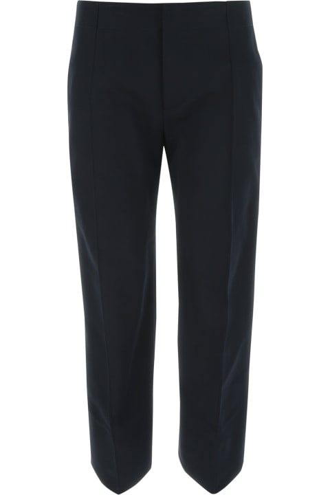 Homeware Bottega Veneta Midnight Blue Cotton Cropped Cut Pant