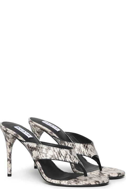 Homeware Alaia Elaphe Flip-flop Mules