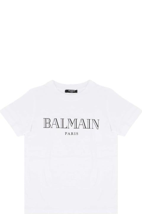 Balmain for Girls Balmain Cotton T-shirt With Logo