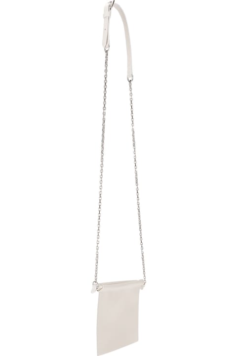 Fashion for Women Maison Margiela Drawstring Phone Neck Pouch With Chain