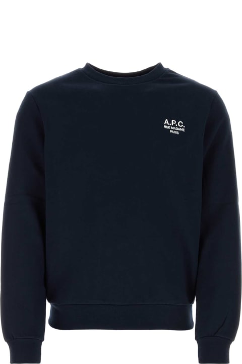A.P.C. for Men A.P.C. Midnight Blue Cotton Sweatshirt