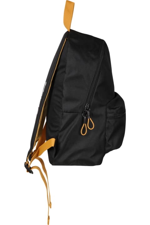 Black Backpack For Boy With Logo