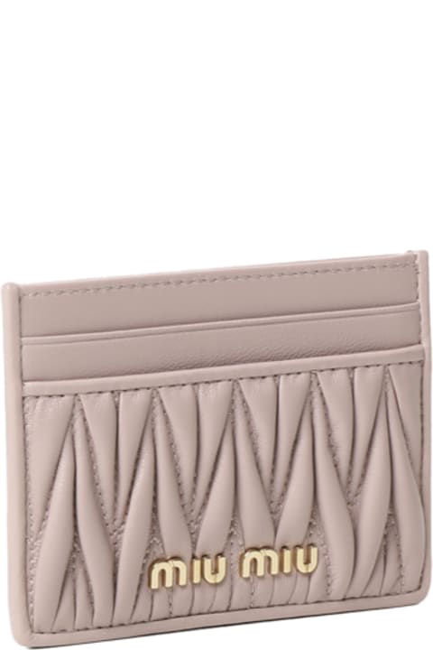 Card Holder In Quilted Leather