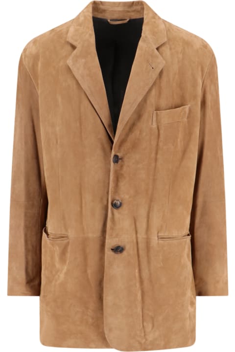 Fashion for Men Giorgio Armani Single-breasted Suede Jacket