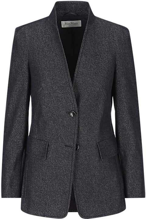 Max Mara Coats & Jackets for Women Max Mara Stand Up Collar Button-up Jacket