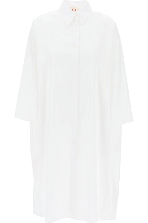 Marni Dresses for Women Marni Long-sleeved Midi Shirt Dress