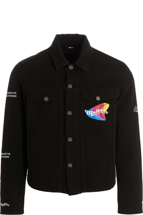 MSFTSrep Clothing for Men MSFTSrep Logo Denim Jacket