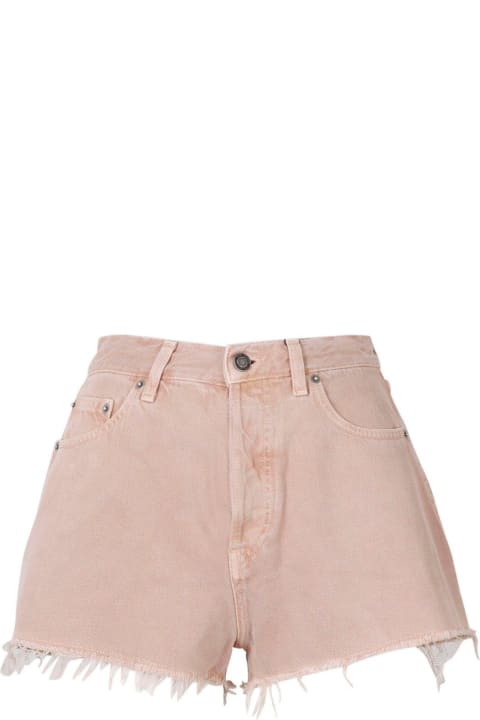 Saint Laurent Pants & Shorts for Women Saint Laurent Frayed Hem Denim Shorts