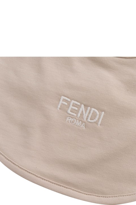 Fendi for Kids Fendi Ff Beige Onesie Kit
