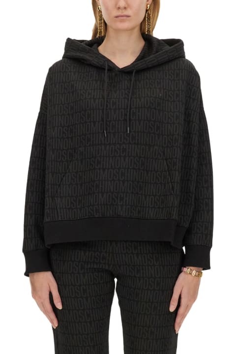 Moschino for Kids Moschino Sweatshirt With All Over Logo