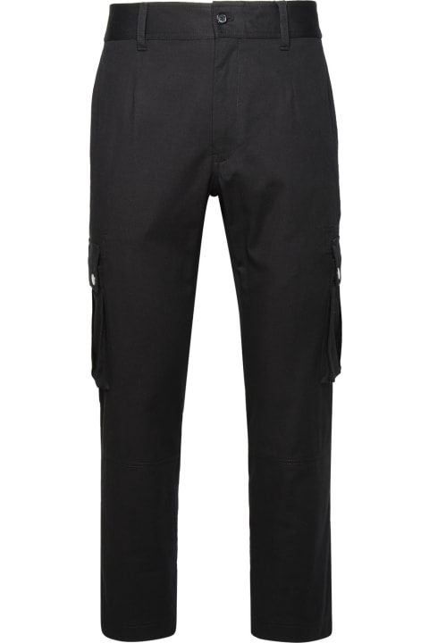 Cargo Pants In Black Cotton
