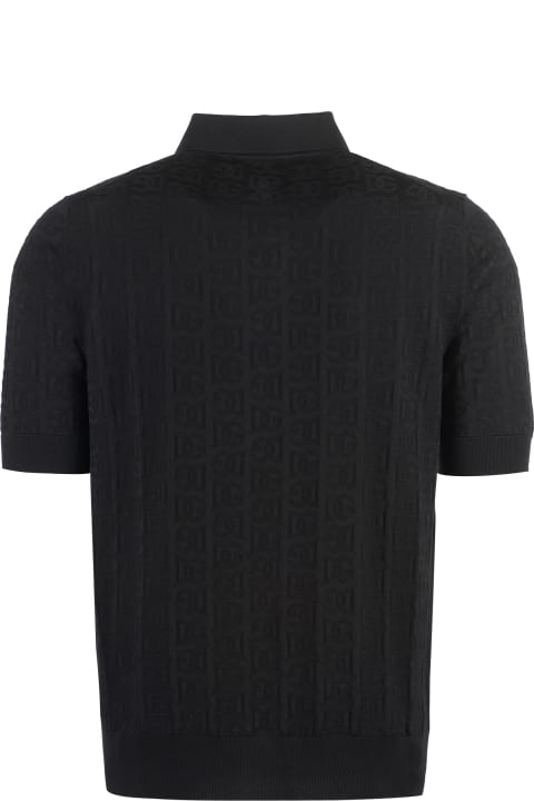 メンズ Dolce & Gabbanaのシャツ Dolce & Gabbana Jacquard Knit Polo Shirt