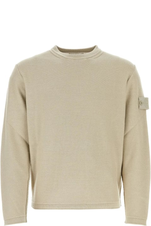 Sand Cotton Blend Sweater