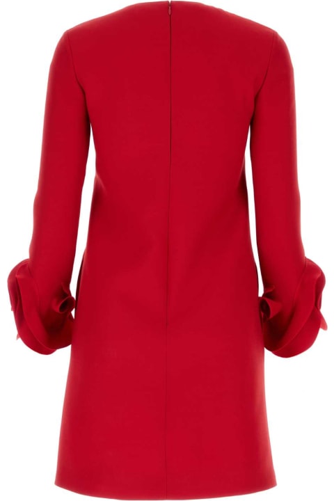 Valentino Garavani Dresses for Women Valentino Garavani Red Wool Blend Dress