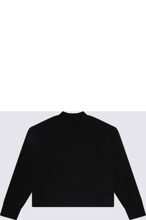 Sweaters & Sweatshirts for Girls Palm Angels Black Cotton Sweatshirt