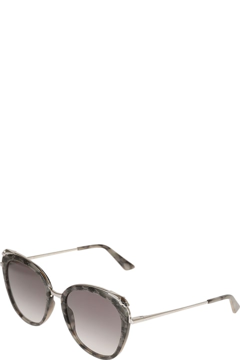 Round Semi- Cat-eye Sunglasses