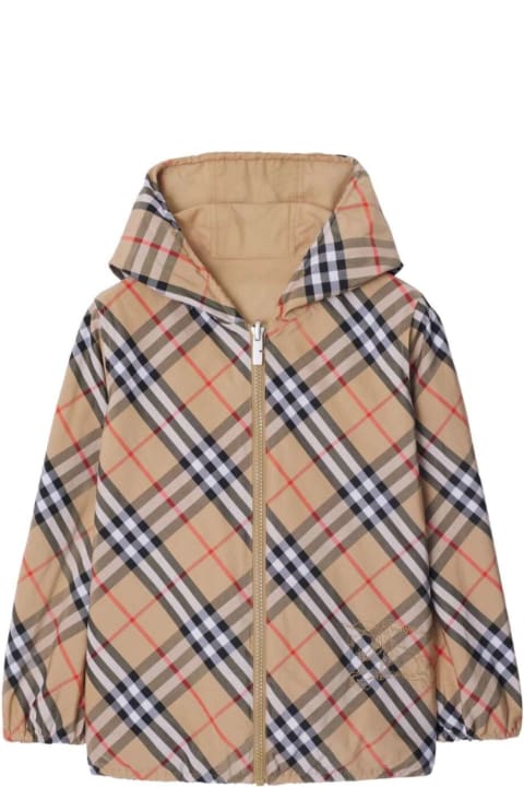 Burberry Coats & Jackets for Girls Burberry Kb6 Rufus Chk Rvs