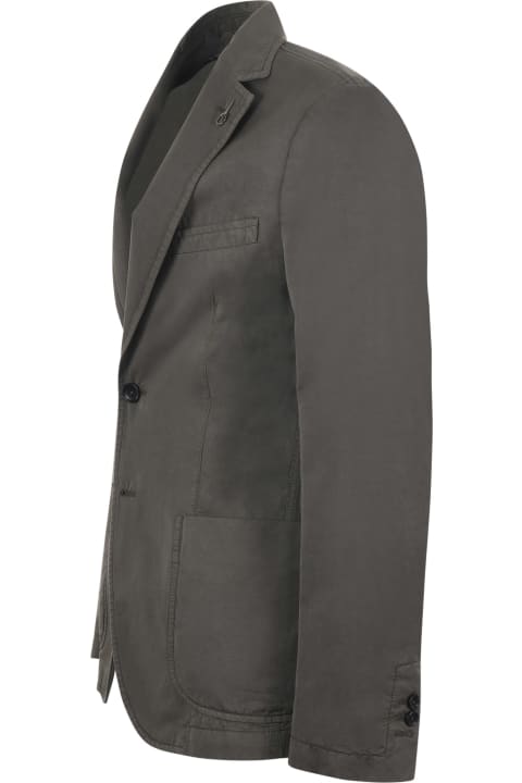 Paoloni Coats & Jackets for Men Paoloni Paoloni Jacket In Cotton And Linen Blend