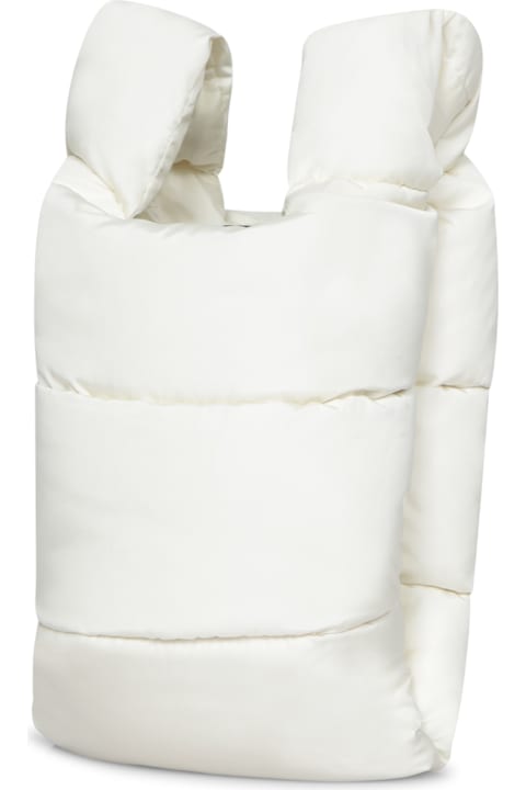 Moncler حقائب توتي لـ السيدات Moncler Cb Legere Small White Bag