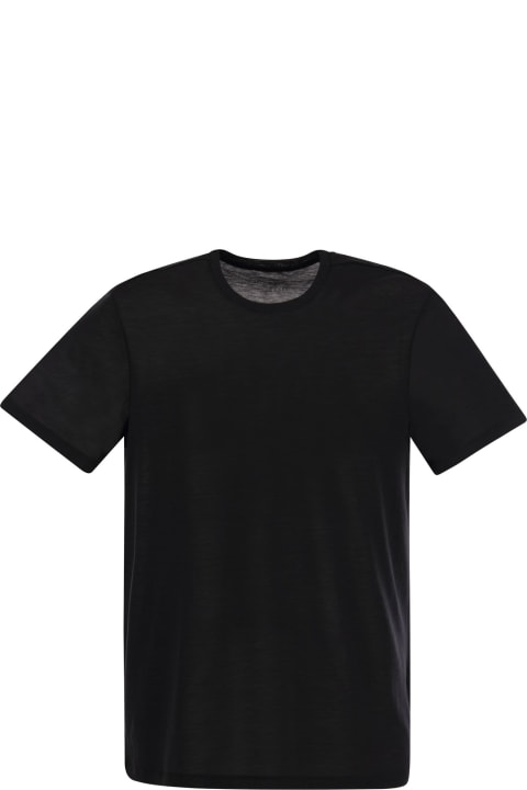 Majestic Filatures Topwear for Men Majestic Filatures Crew-neck T-shirt In Silk And Cotton