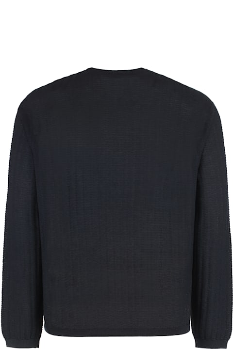 Emporio Armani سترات لـ القسم الرجالي Emporio Armani Wool-blend Crew-neck Sweater