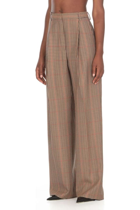 أدوات منزلية Dries Van Noten Checked Pleated Trousers