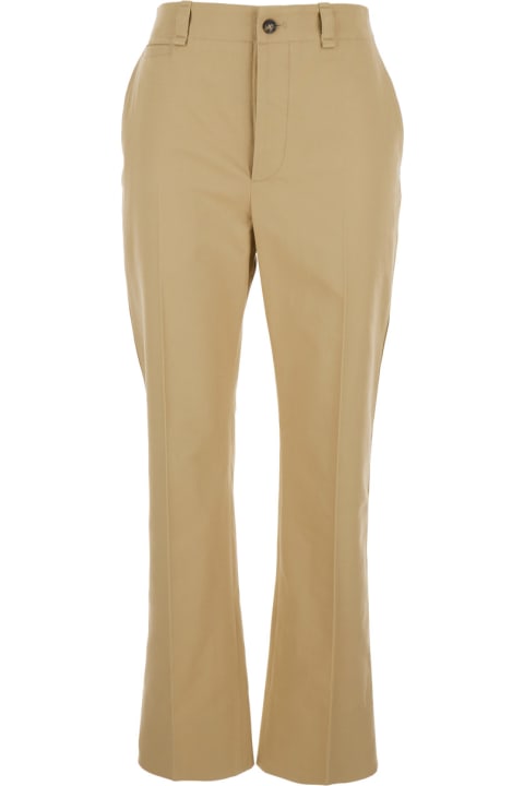 Pants & Shorts for Women Saint Laurent Look20 Pantalon Drill De Coton Leger