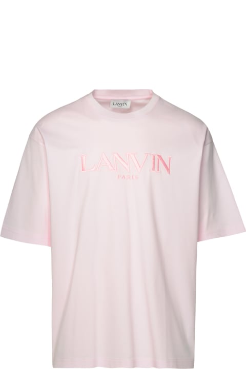 Topwear for Men Lanvin Pink Cotton T-shirt