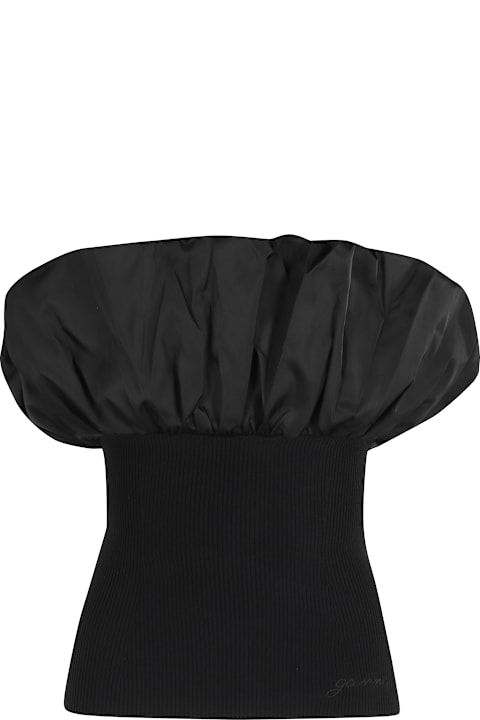 Fashion for Women Ganni Melange Knit Top