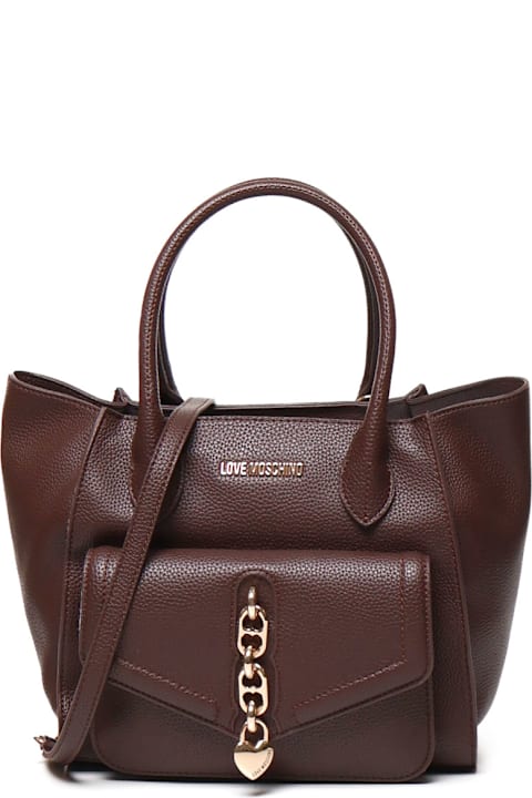 Love Moschino for Women Love Moschino Tote Bag In Leather