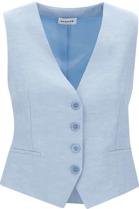 Parosh Coats & Jackets for Women Parosh "raisa24" Viscose And Linen Vest