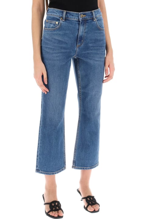 Jeans for Women Tory Burch Cropped Flared Jeans