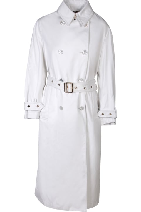 Moorer Coats & Jackets for Women Moorer Thelma Light Grey Trench Coat