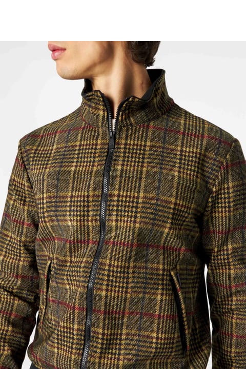 Homeware MC2 Saint Barth Man Mid-weight Prince Of Wales Bomber Jacket Traveler